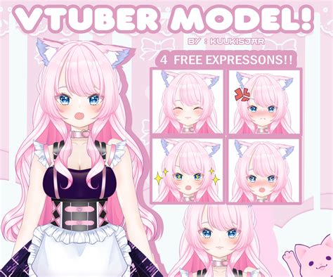 free vtuber model 2d